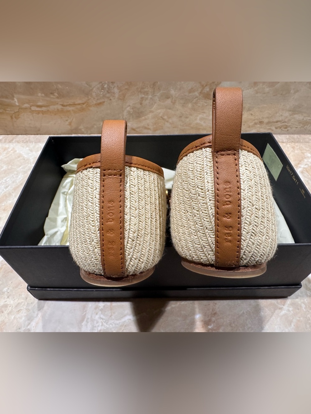 Rag & Bone CABOCHON SPIRE MARY JANE NATURAL IT 38 US 8 - Picture 10 of 12